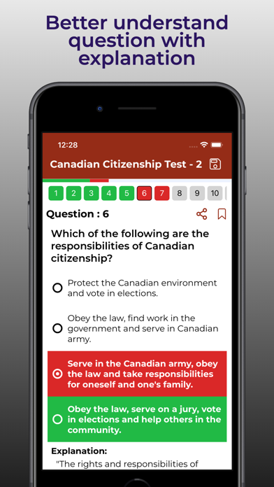 Canadian Citizen Study Guide Screenshot