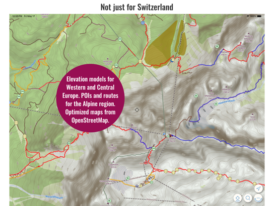 Swiss Pro Map iPad app afbeelding 7