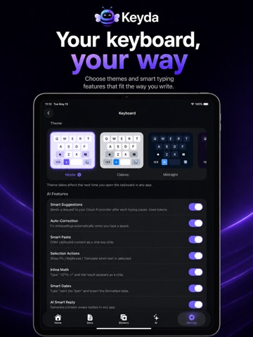 Keyda iPad screenshot