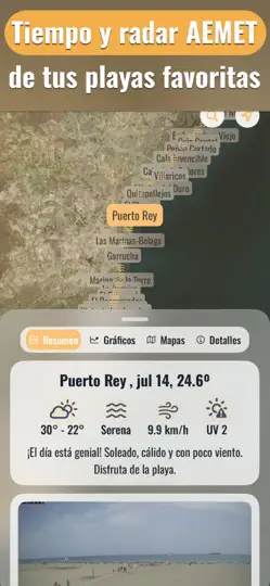 Captura de pantalla de Playas AEMET Oleaje : Olamar en iPhone 1