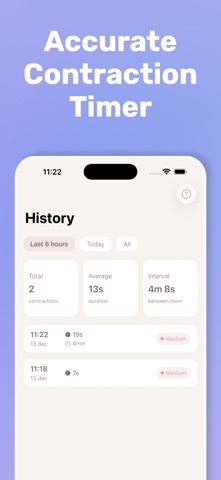 Contraction Timer: Pregnancy screenshot