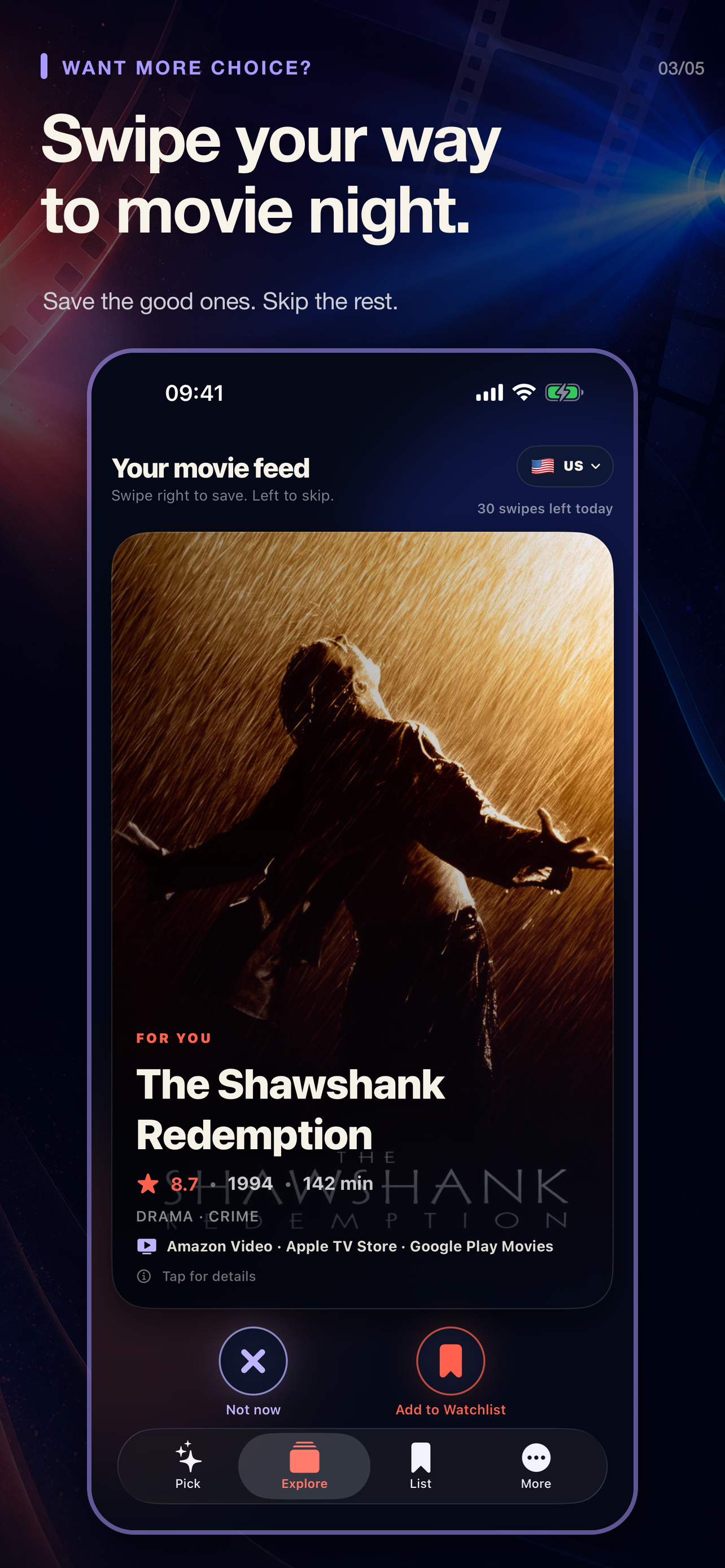 OneFilm – Movie Night Picker screenshot 3