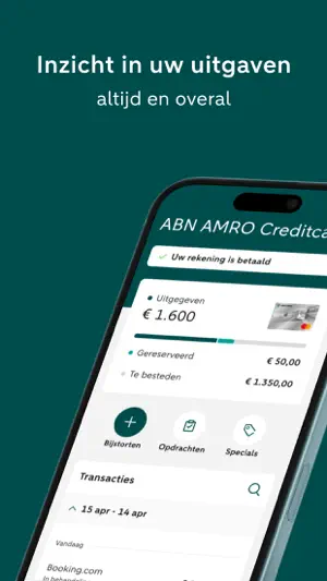 ABN AMRO Creditcard screenshot 1