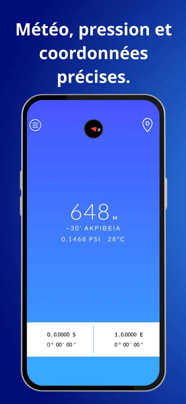 Screenshot #1 pour Altimètre Pro GR