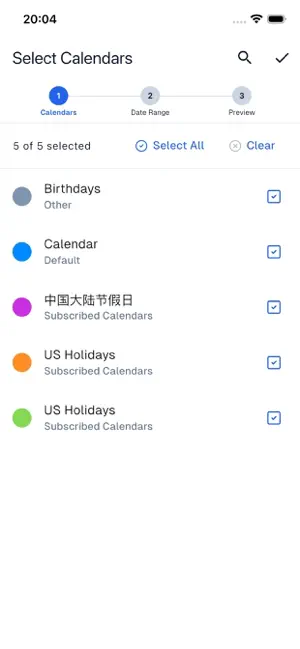 Cal2CSV — Calendar to CSV/ICS screenshot 2