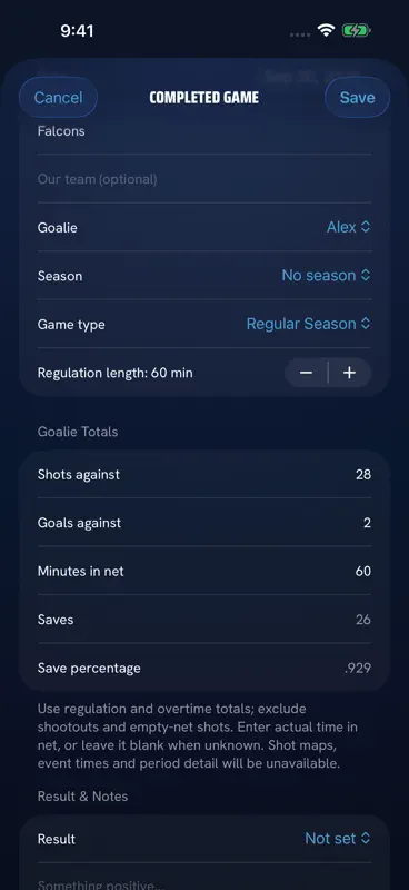 PuckStop: Goalie Stats screenshot 5 of 7