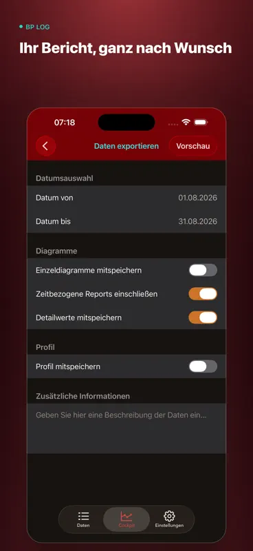 Blutdruck Log screenshot 7 of 10