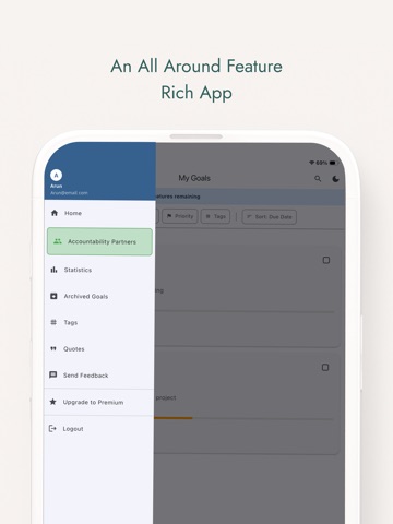 TrioGoals - Accountable Goals Screenshot 2
