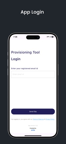 Provisioning Tool screenshot
