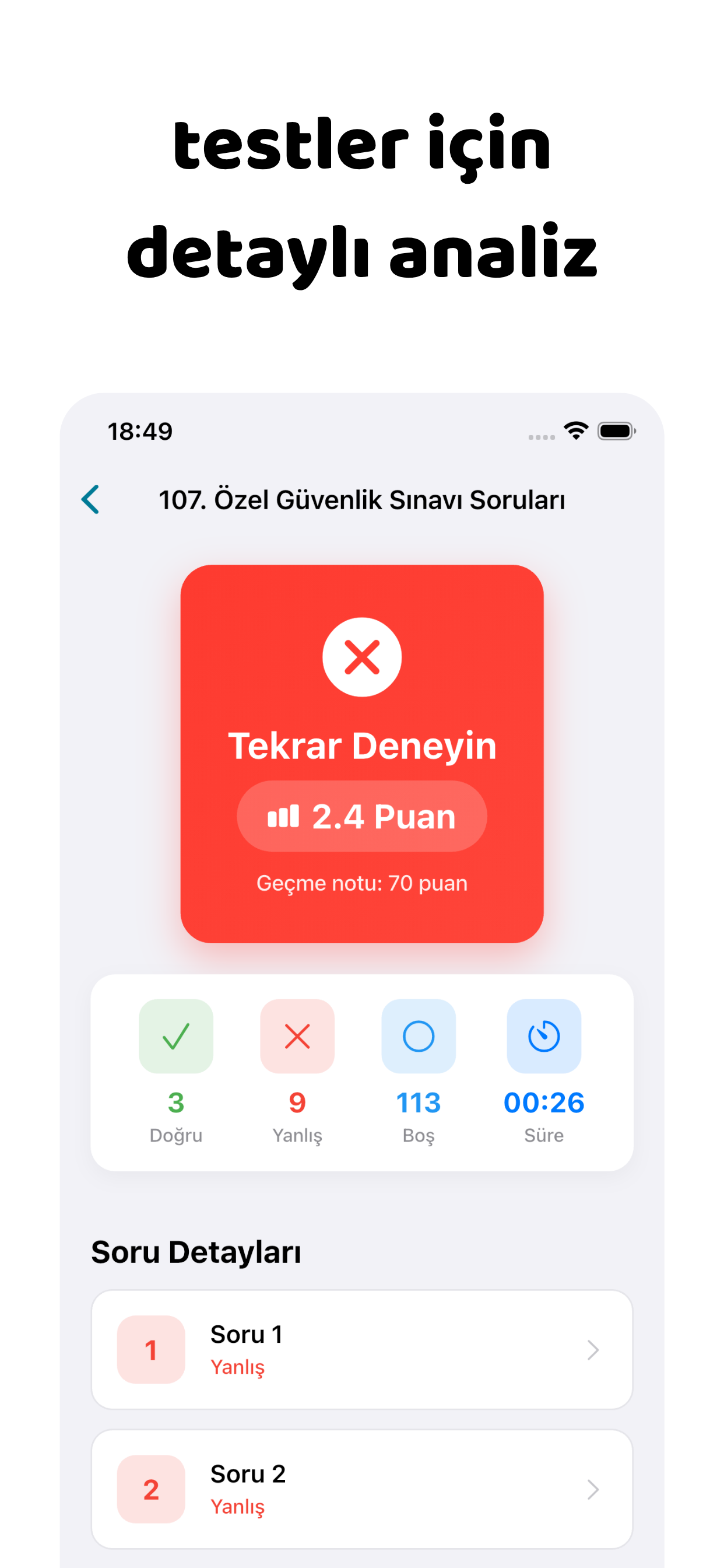 Özel Güvenlik Sınav Soruları * screenshot 3