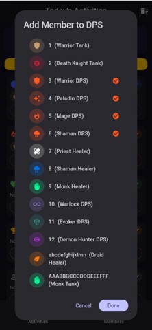 Screenshot 2 of Guild Manager : Raid Group App