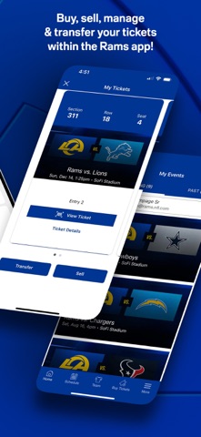 Los Angeles Rams iPhone screenshot