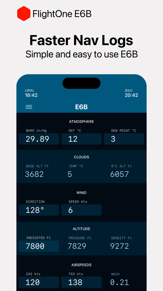 #1. E6B Aviation Calculator - FLT9 (iOS) 由: Raj Jeshang