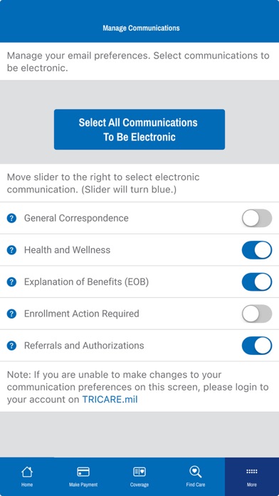 TRICARE East Screenshot