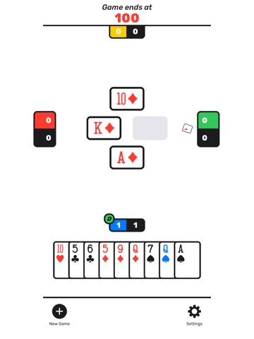 Hearts by Staple Games iPad screenshot