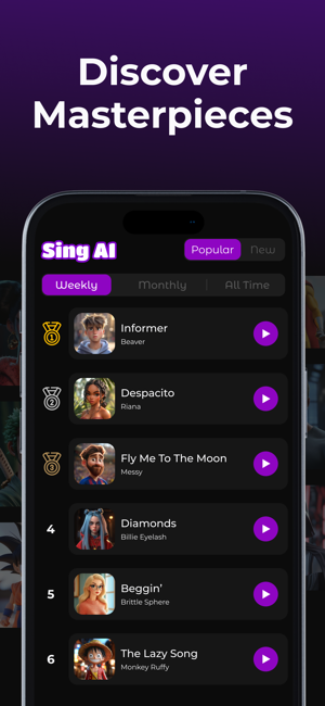 ‎Sing AI: Cover Songs & Music Screenshot