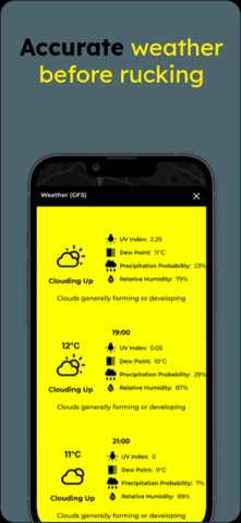 Rucker, the rucking app screenshot