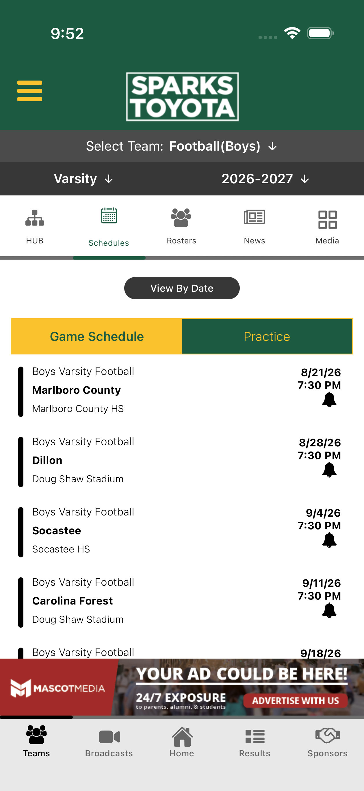 Myrtle Beach Athletics screenshot 5