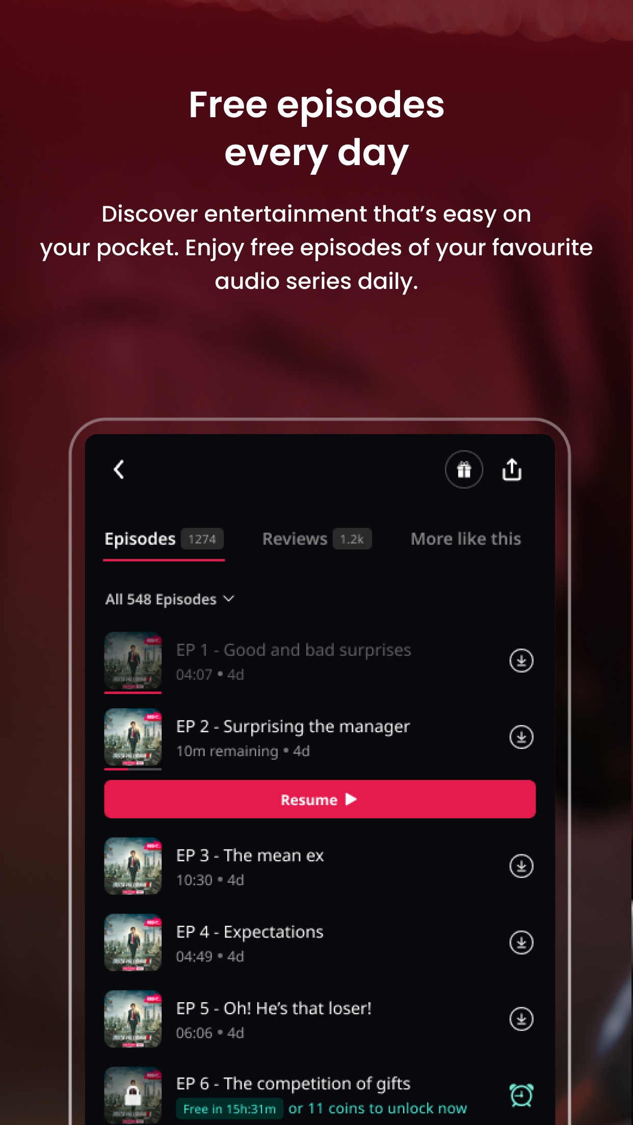 Pocket FM: Audio Series screenshot 6