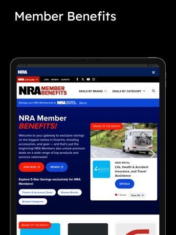 NRA iPad screenshot 2