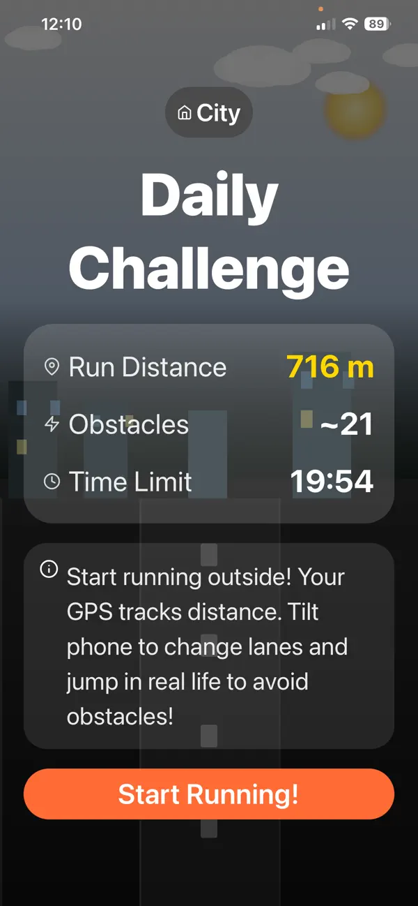 Screenshot #2 pour StreetRunner - Outside