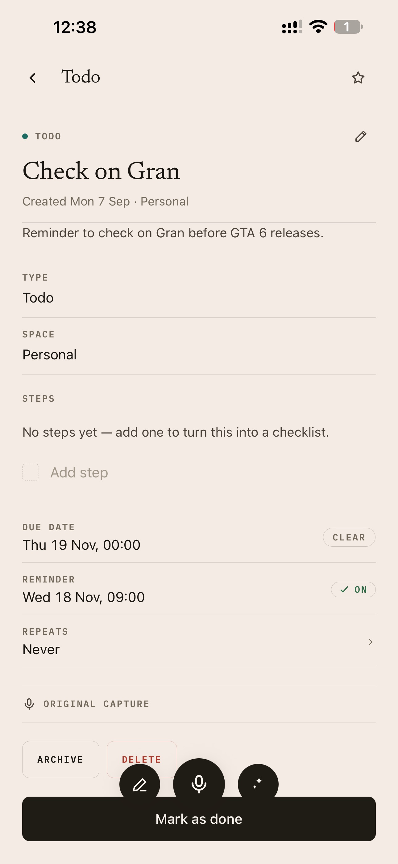 Screenshot 2 of Nodus: Say It, Plan It