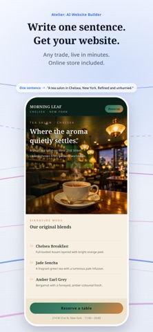 Atelier: AI Website Builder Screenshot 1 of 10