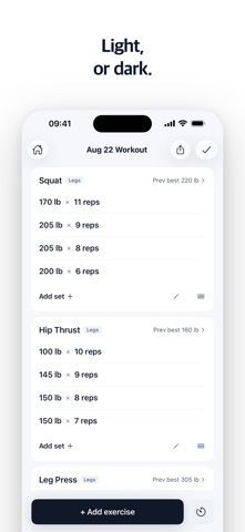 LOG: Gym Workout Tracker & 1RM Screenshot 8 of 8