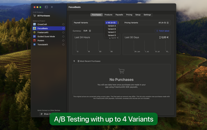 FreemiumKit In-App Purchases
