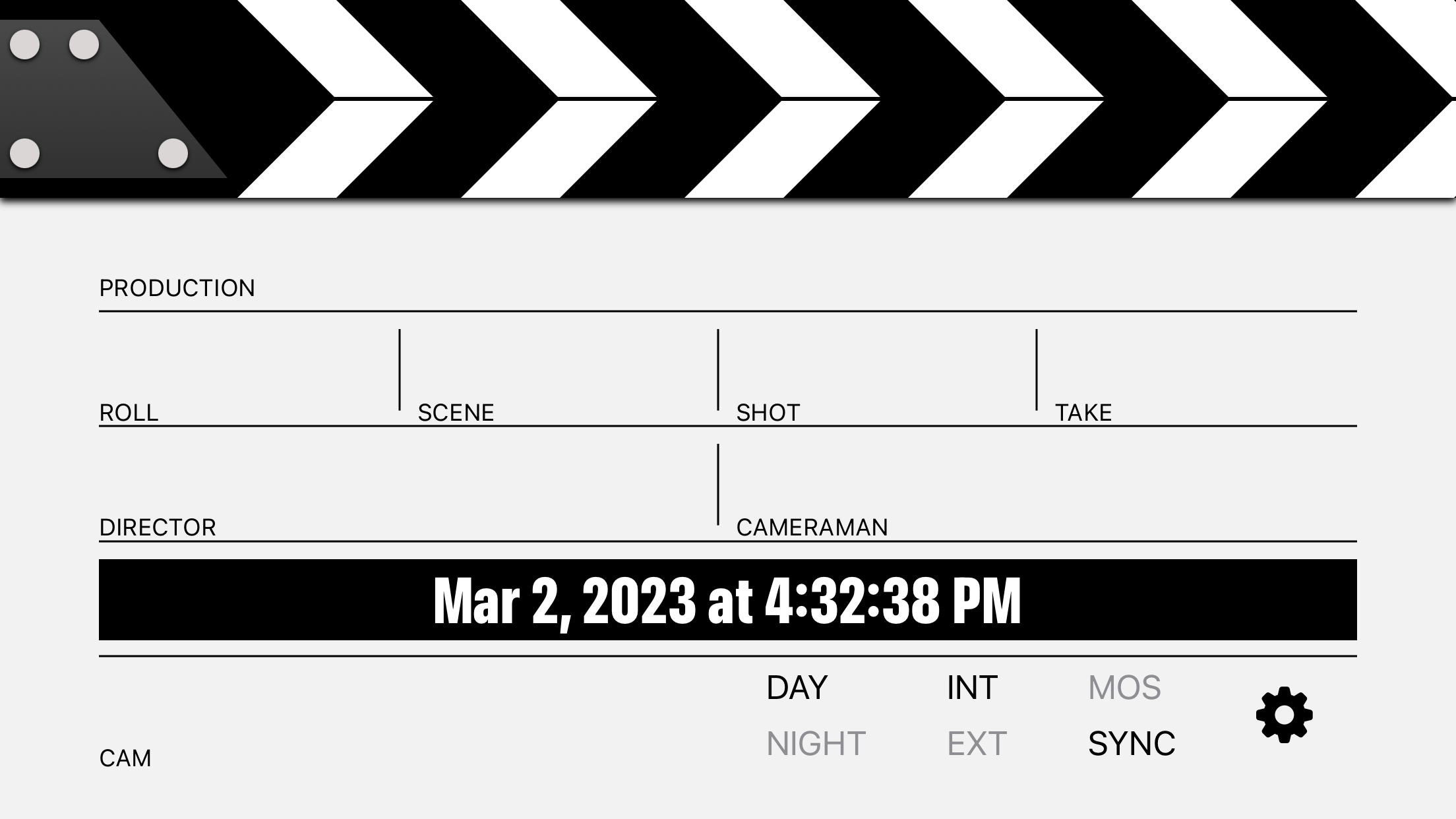 ClapperBoard - Scene Tracker