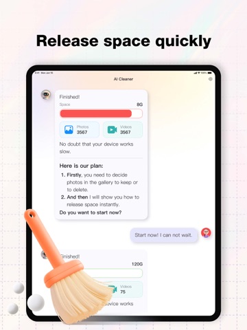 AI Cleaner-Chat to cleanup iPad screenshot
