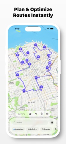 Route creator screenshot