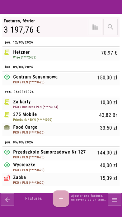 Screenshot #2 pour Fingrom : Suivi des dépenses