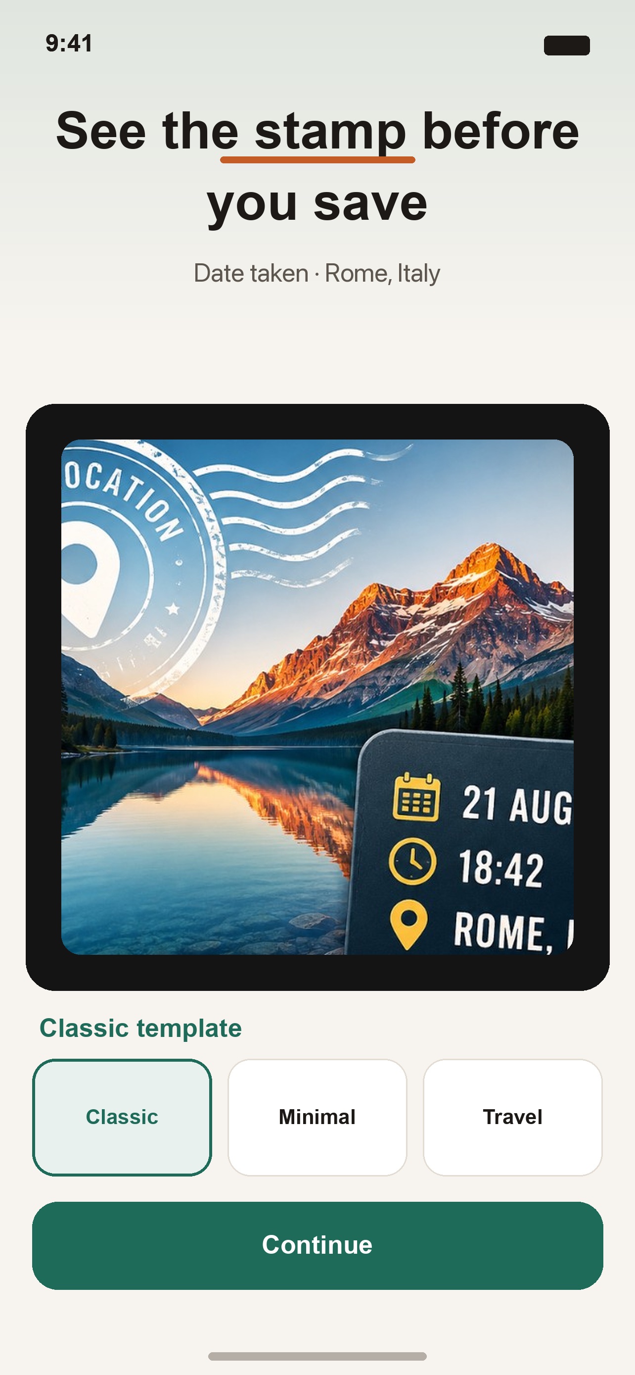 Screenshot 2 of Photo Stamp: Date & Location