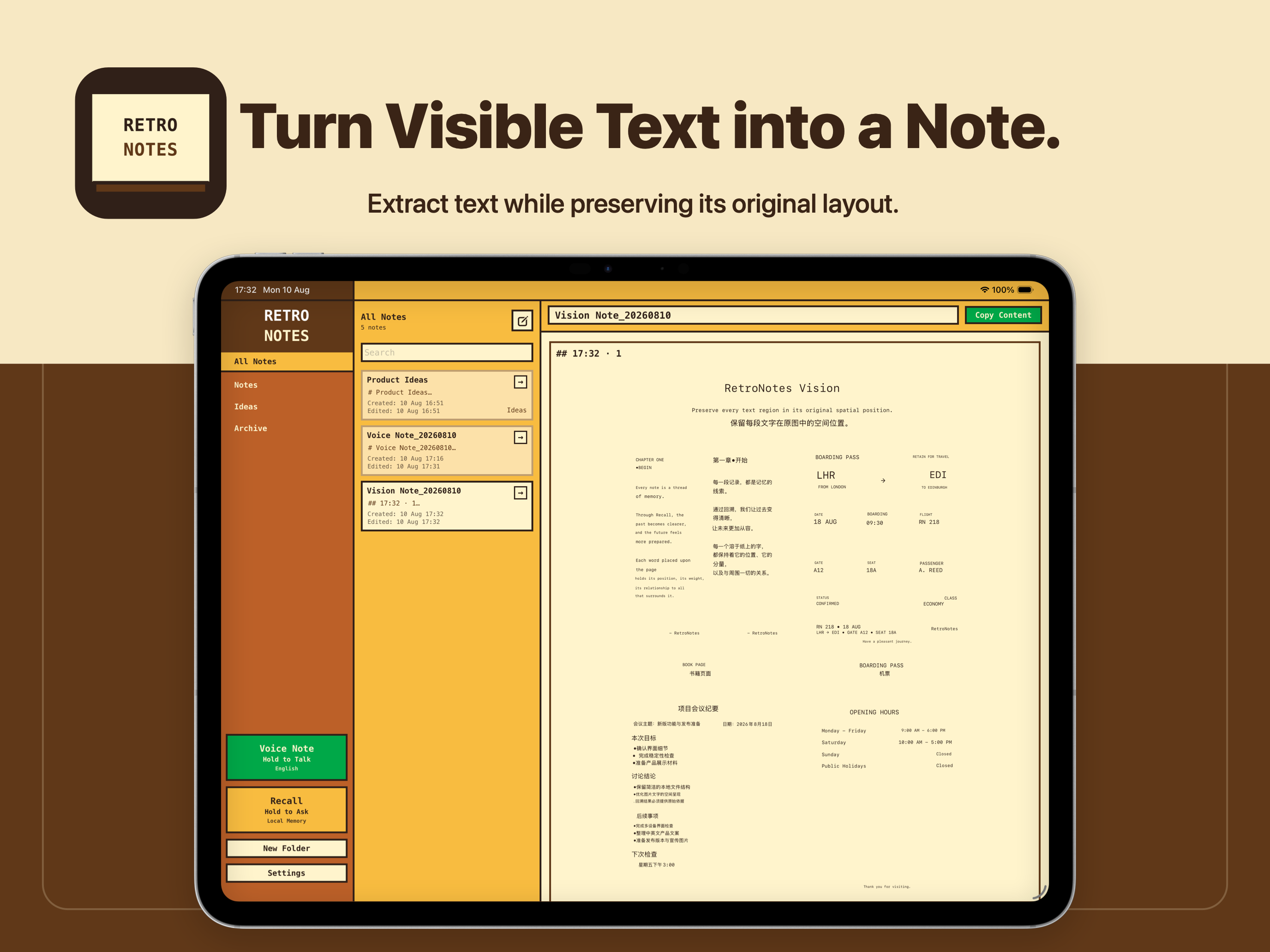 RetroNotes Markdown screenshot 10