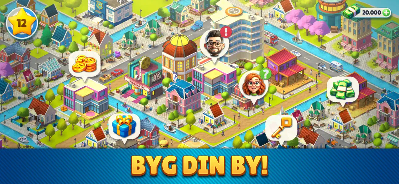 Cozy Town: City Building Game iOS Mod IPA screenshot 3 - iOS game interface