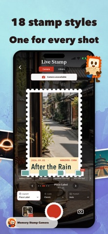 Memory Camera - Photo Stamps Screenshot 2 of 5