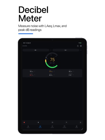 Frequency Analyzer: dB Meter iPad screenshot