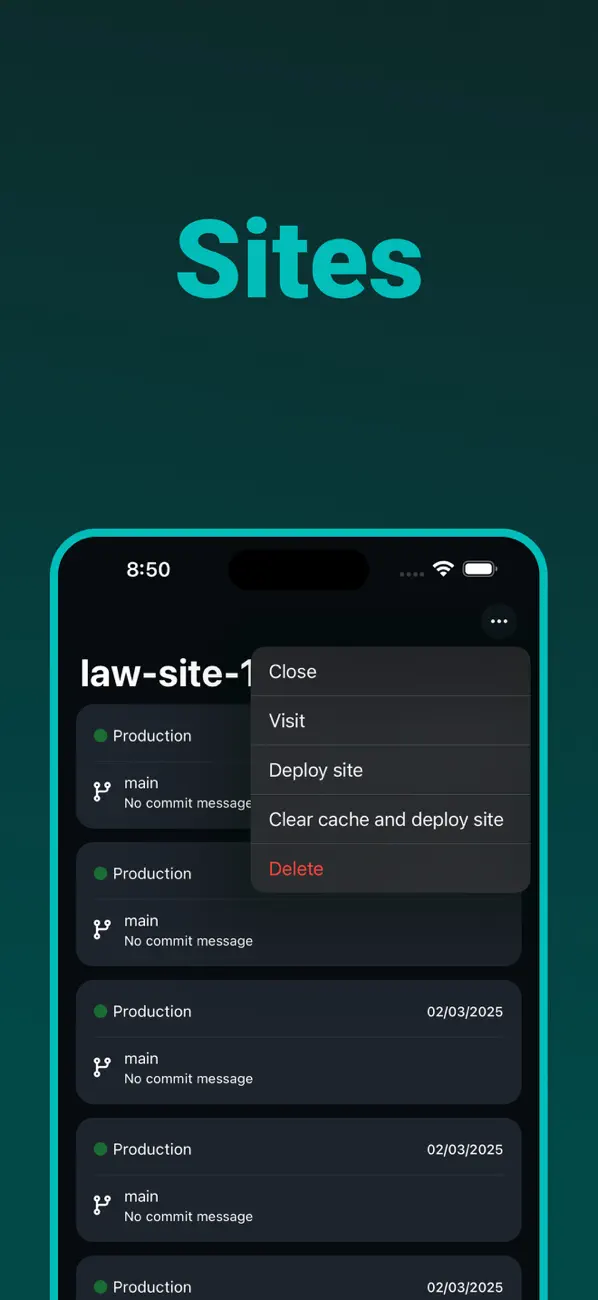 #2. Dashify for Netlify.com (iOS) 作者: FarFetched