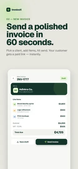Скриншот InvoiceX By Loop на iPhone 2