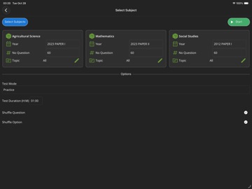 TestDriller BECE iPad screenshot