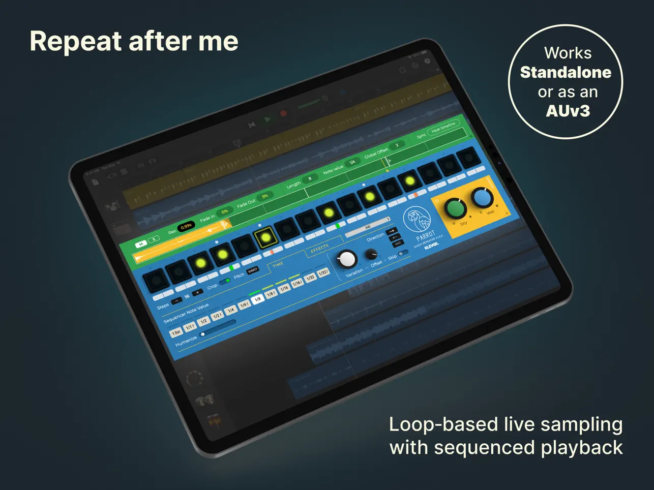 #1. Parrot - Audio repeater (iOS) By: Klevgränd produkter AB