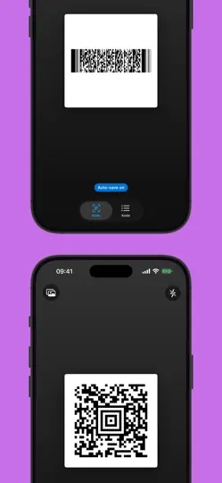Capture d'écran de Kode QR sur iPhone 2