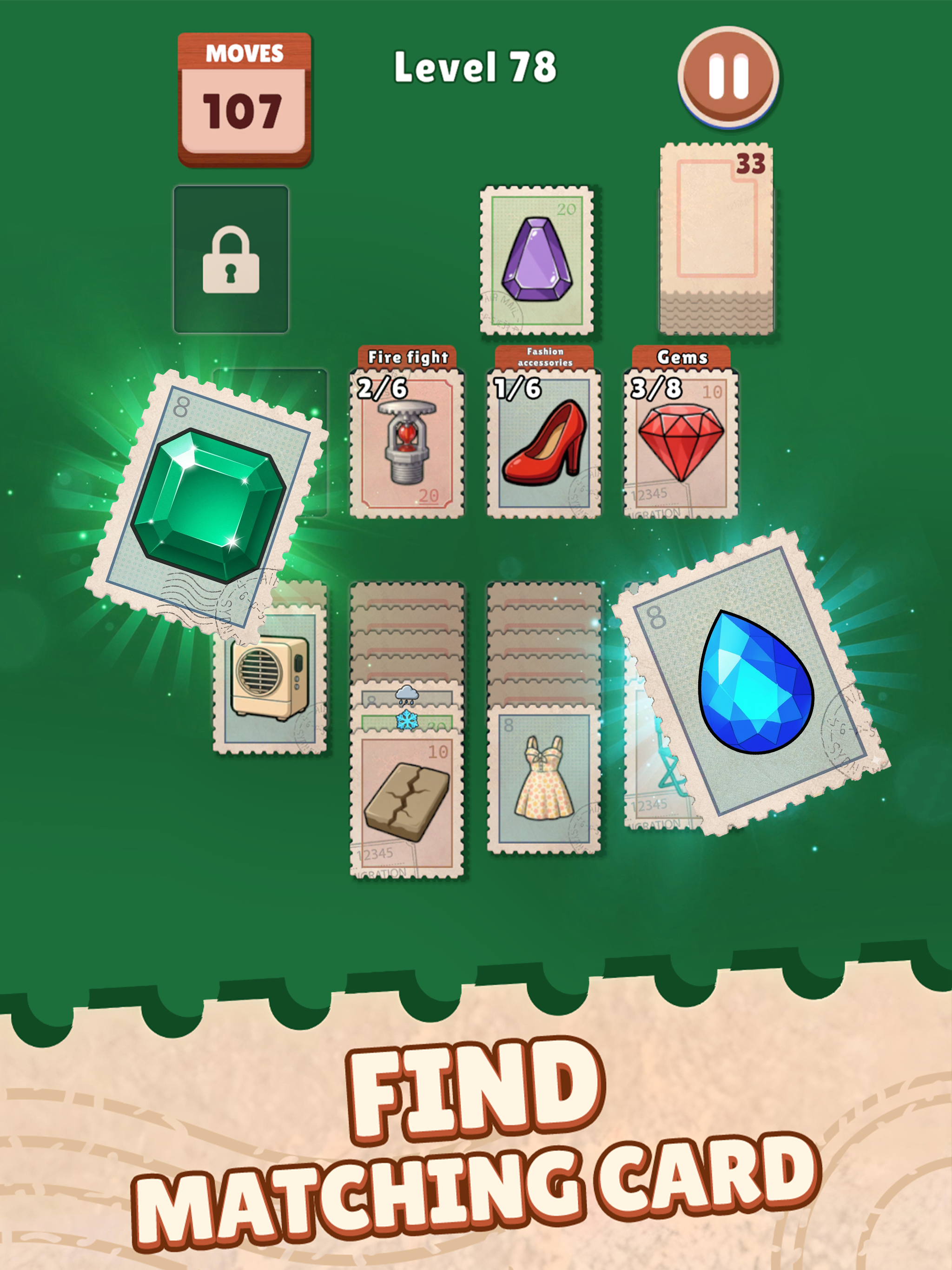 Stamp Solitaire: Card Matching