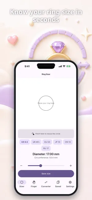 True Ring Size: Sizer & Gauge screenshot 1
