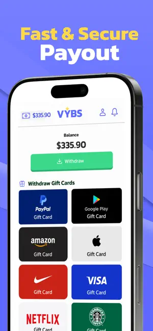 VYBS Steps: Walk & Earn iPhone screenshot 3