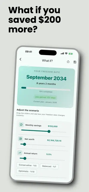 Freedom Date: FIRE Tracker screenshot 2
