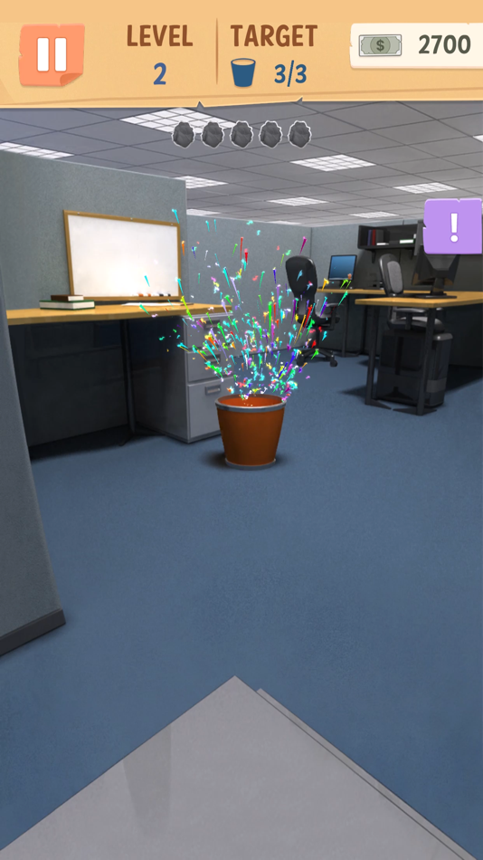 #5. Office Paper Toss (iOS) 来自: Devganiya Dilip