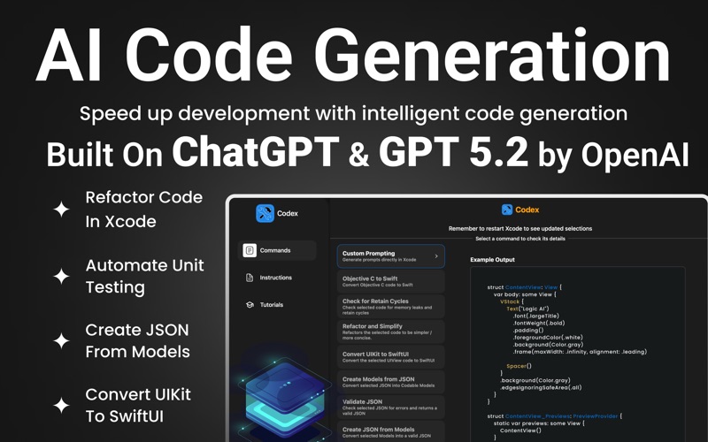 CodeX: AI For Xcode app screenshot