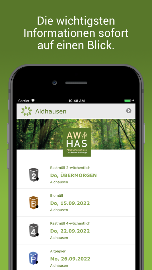 #1. Haßberge Abfall-App (iOS) 由: CubeFour GmbH